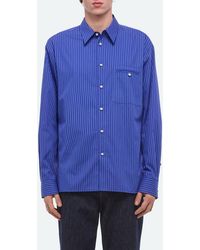 Helmut Lang - Relaxed Fit Stripe Button-Up Shirt - Lyst