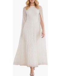 Needle & Thread - Heart Lattice Cape Ankle Gown - Lyst