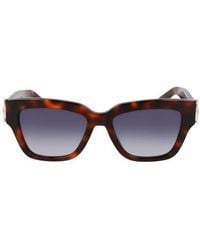 Longchamp - 53Mm Gradient Modified Rectangular Sunglasses - Lyst