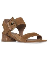Donald J Pliner - Croc Embossed Heel Sandal - Lyst