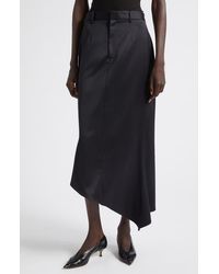 GRACE LING - Tailored Angular Stretch Wool Skirt - Lyst