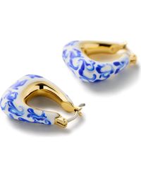 Ana Luisa - Dakota Marble Trapezoidal Hoop Earrings - Lyst
