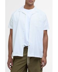 Barbour - Irvine Seersucked Stretch Cotton Camp Shirt - Lyst