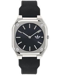 adidas - City Tech Thin Silicone Strap Watch, 39Mm - Lyst