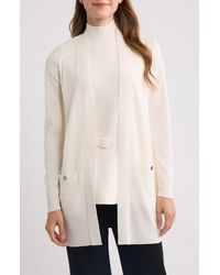 Anne Klein - Open Front Cardigan - Lyst