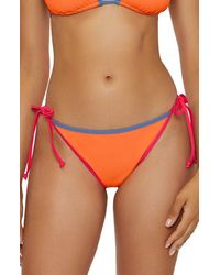 BCA by Rebecca Virtue - Block Party Side Tie Bikini Bottoms - Lyst