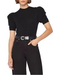 FRAME - Ruched Sleeve Recycled Cashmere & Wool Sweater - Lyst