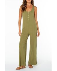Roxy - Running Tide Sleeveless Wide Leg Jumpsuit - Lyst