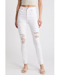 Hidden Jeans - Distressed High Waist Ankle Skinny Jeans - Lyst