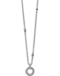 Lagos - Caviar Spark Diamond Open Circle Pendant Necklace - Lyst