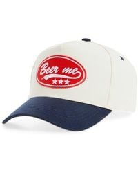KenzKustomz - Beer Me Patch Canvas Snapback Baseball Cap - Lyst