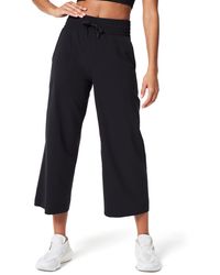 Spanx - Spanx Out Of Office Elastic Waist Crop Wide Leg Pants - Lyst