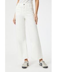 Mavi - Paloma Marine Patch Pocket Ankle Wide Leg Jeans - Lyst