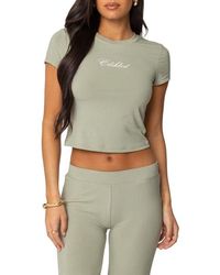 Edikted - So Graphic Baby Tee - Lyst