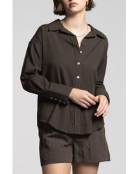 WEEKEND LOS ANGELES - Maxime Stripe Button-Up Shirt - Lyst