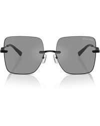 Michael Kors - Quebec 55mm Square Sunglasses - Lyst
