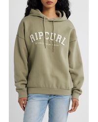 Rip Curl - Varsity Logo Graphic Hoodie - Lyst