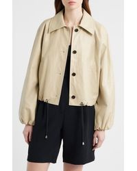 Rails - North Drawstring Hem Faux Leather Jacket - Lyst