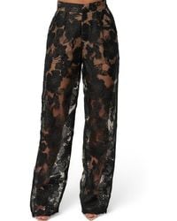 JLUXLABEL - Floral Organza Pants - Lyst
