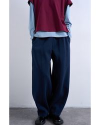 TOPSHOP - Pintuck Barrel Leg Joggers - Lyst