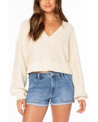 Roxy - Study Hall V-Neck Sweater - Lyst