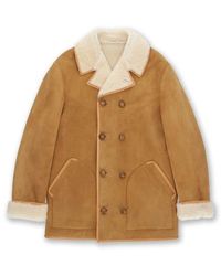 Fortela - Lemans Double-Breasted Shearling Coat - Lyst