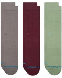 Stance - Icon Assorted 3-Pack Crew Socks - Lyst