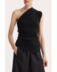 Rohe - One-Shoulder Wool Blend Sweater - Lyst