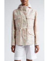 Moncler - Marpe Palm Print Hooded Jacket - Lyst