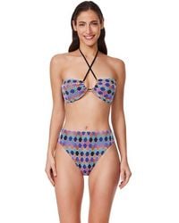 Gottex - Retro Riviera Bandeau Halter Netted Crochet Bikini Top - Lyst