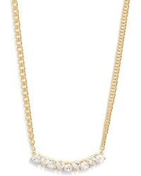 Nordstrom - Nested Cubic Zirconia Bar Necklace - Lyst