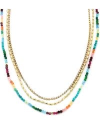 Panacea - Layered Bead & Crystal Necklace - Lyst