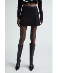 Givenchy - Voyou Belted Cutout Wrap Miniskirt - Lyst