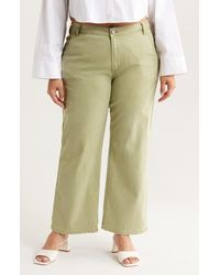 Kut From The Kloth - Meg High Waist Wide Leg Twill Pants - Lyst
