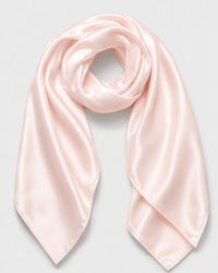 SILKSILKY - Pure Silk Classic Elegant Square Scarf - Lyst