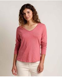 Toad & Co. - Marley Long Sleeve V-Neck Tee - Lyst
