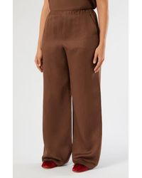 Marina Rinaldi - Rocco Linen Pull-On Wide Leg Pants - Lyst