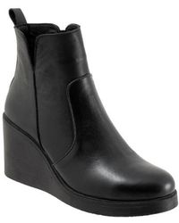 BUENO - Laura Platform Wedge Bootie - Lyst