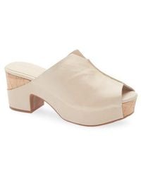 Chocolat Blu - Gamma Peep Toe Platform Slide Sandal - Lyst