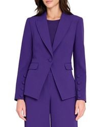 Tahari - One-Button Blazer - Lyst