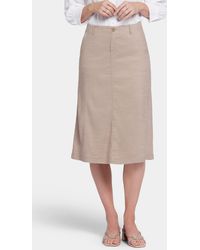 NYDJ - Marilyn Linen Blend A-line Skirt - Lyst