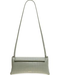 REE PROJECTS - Elieze Soft Croc Embossed Leather Clutch - Lyst