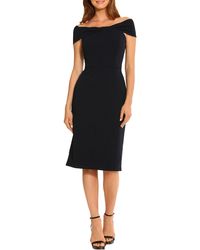 Maggy London - Off The Shoulder Sheath Cocktail Dress - Lyst
