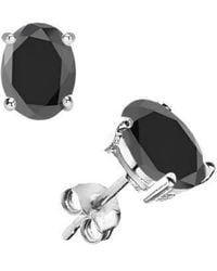 Donatello Gian - Sterling Created Onyx Studs - Lyst