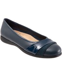 Trotters - Danni Leather & Suede Flat - Lyst