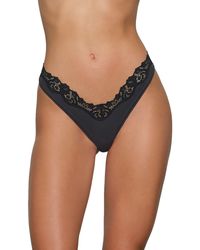 Skims - Fits Everybody Corded Lace Trim Dipped Thong - Lyst