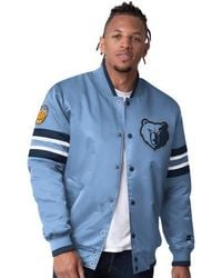 Starter - Memphis Grizzlies Scout Varsity Satin Full-Snap Jacket - Lyst