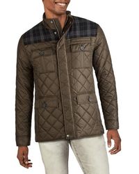 Cole Haan - Signature Mixed Media Quilted Jacket - Lyst