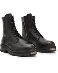 AllSaints - Hank Lugged Zip Boot - Lyst