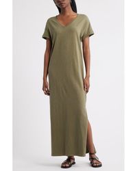 Treasure & Bond - Cotton V-Neck Maxi Dress - Lyst
